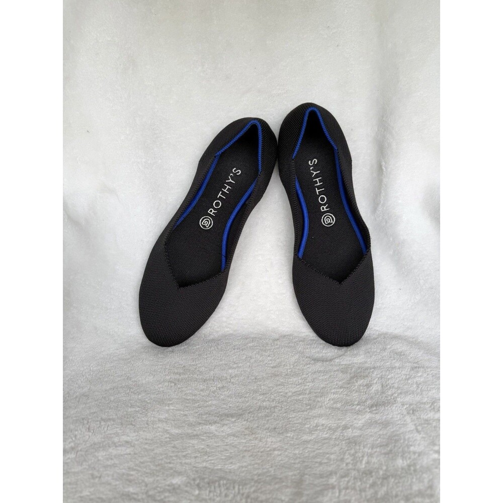 Rothy’s The Flat Black Knit Comfort Ballet  Slip-On Flats Women’s Size 10